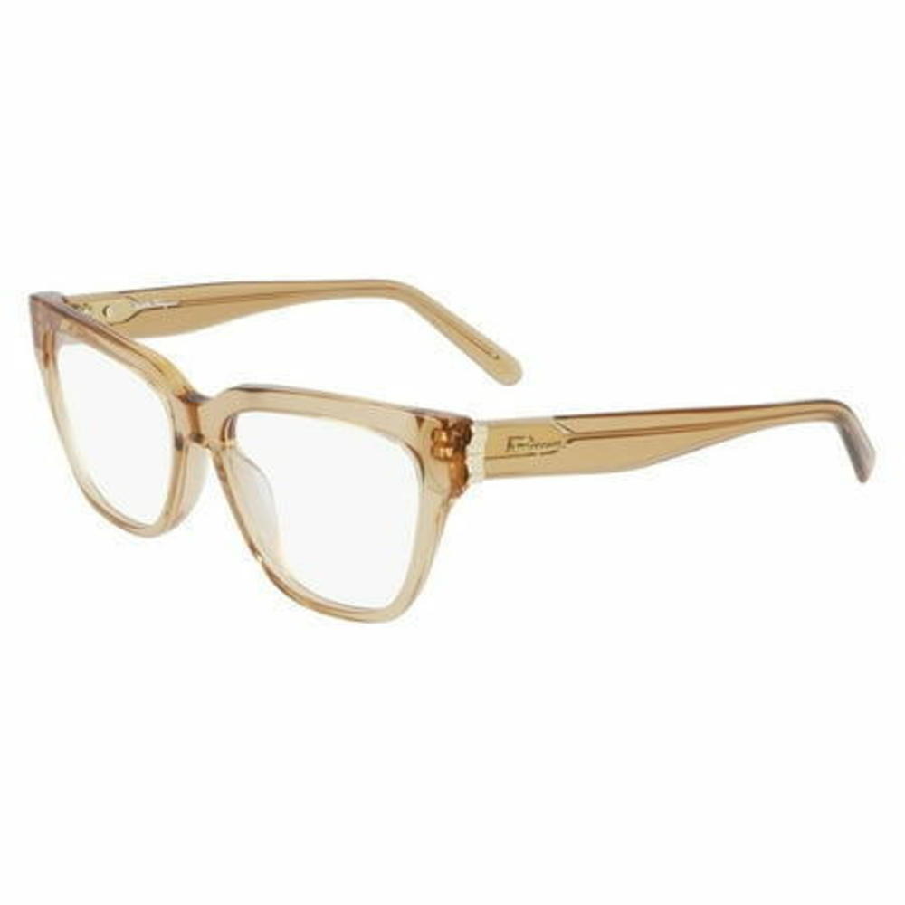 NEW Salvatore Ferragamo SF2893 261 Crystal Caramel Eyeglasses 53/16/140